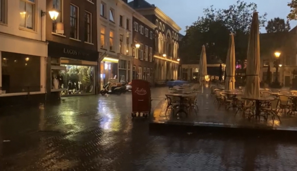 Eindelijk weer regen in Schiedam