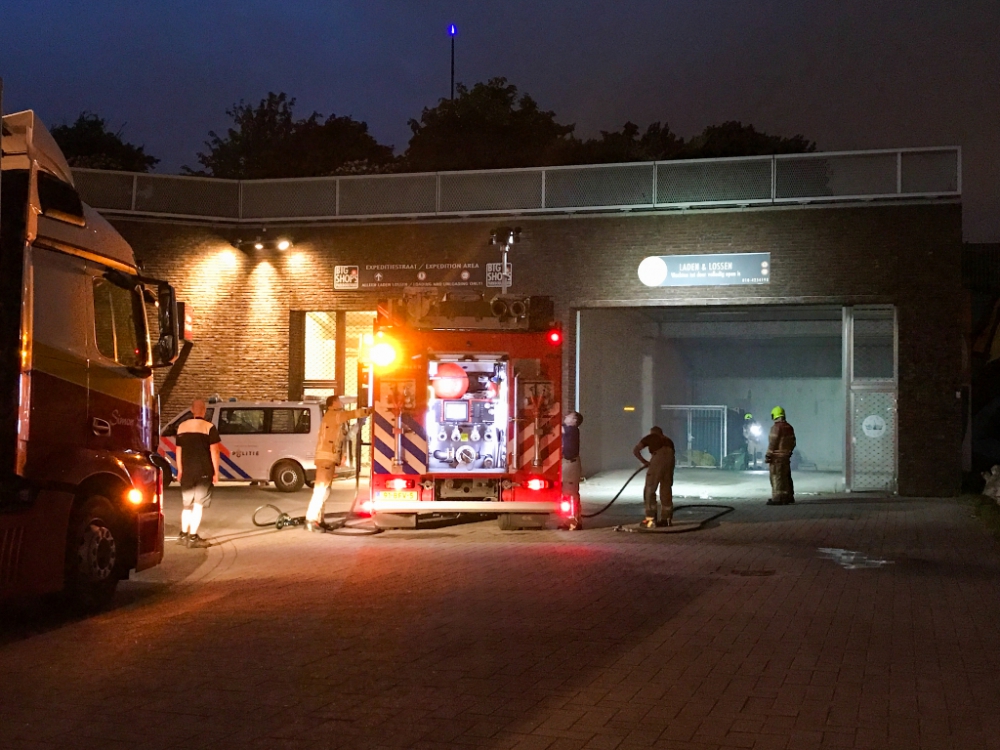 Brandje bij winkels Parkboulevard