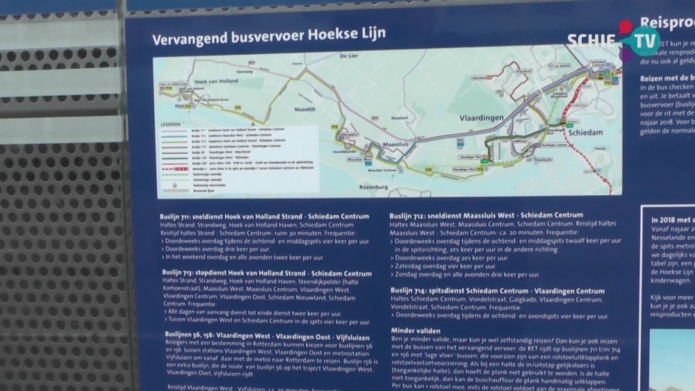 Extra compensatie voor reizigers Hoekse Lijn