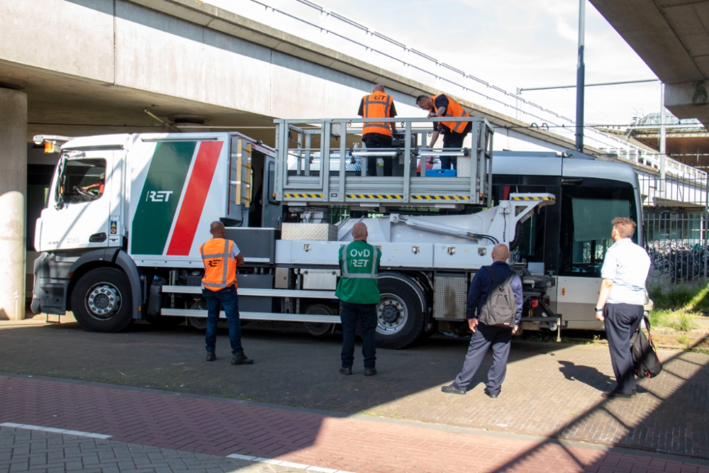 Tramverkeer in Schiedam stond urenlang vast door spanningsproblemen