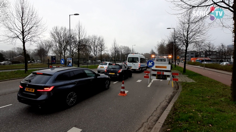 Verkeersdrukte door werkzaamheden voor warmtenet